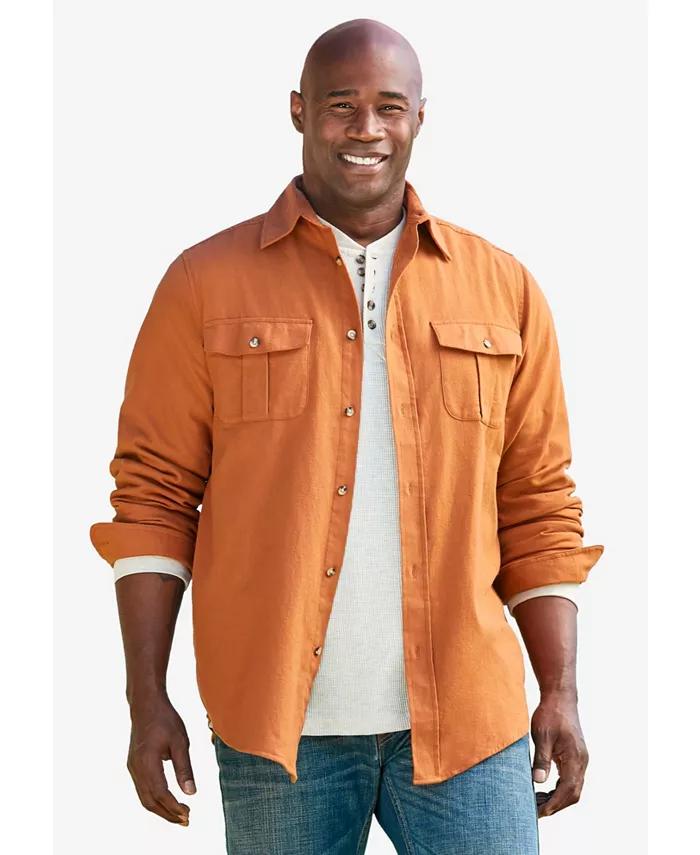 Фланелевая рубашка Big & Tall Signature однотонная KingSize, коричневый/бежевый
Фланелевая рубашка Big & Tall Signature однотонная KingSize, коричневый/бежевый