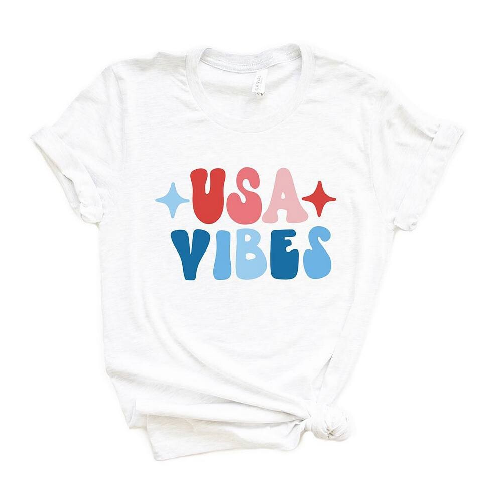 Футболка с короткими рукавами и рисунком Usa Vibes Bubble Simply Sage Market, белый 
Футболка с короткими рукавами и рисунком Usa Vibes Bubble Simply Sage Market, белый