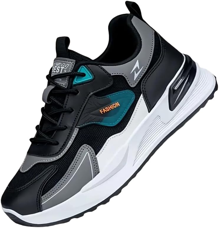 Мужские спортивно-повседневные кроссовки - дышащий сетчатый материал, с амортизирующими стельками, подходят для всех сезонов, для повседневной ходьбы, бега и различных активностей Fmshi, черный
Мужские спортивно-повседневные кроссовки - дышащий сетчатый материал, с амортизирующими стельками, подходят для всех сезонов, для повседневной ходьбы, бега и различных активностей Fmshi, черный