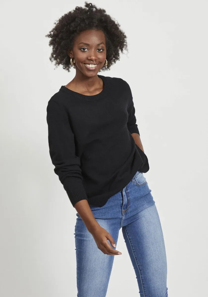 Свитер Vila с круглым вырезом "VIRIL-O-PULLI", тонкой вязки, с деталями тонкой вязки, черный
Свитер Vila с круглым вырезом "VIRIL-O-PULLI", тонкой вязки, с деталями тонкой вязки, черный