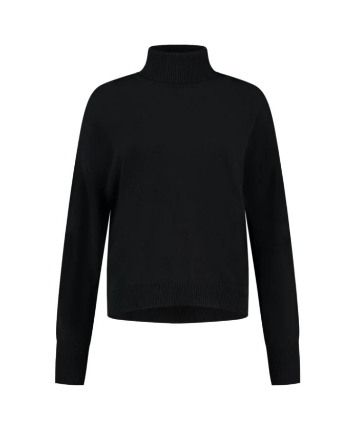 Свободный свитер с высоким воротником из смеси кашемира и мериносовой шерсти. Closed, черный
Свободный свитер с высоким воротником из смеси кашемира и мериносовой шерсти. Closed, черный