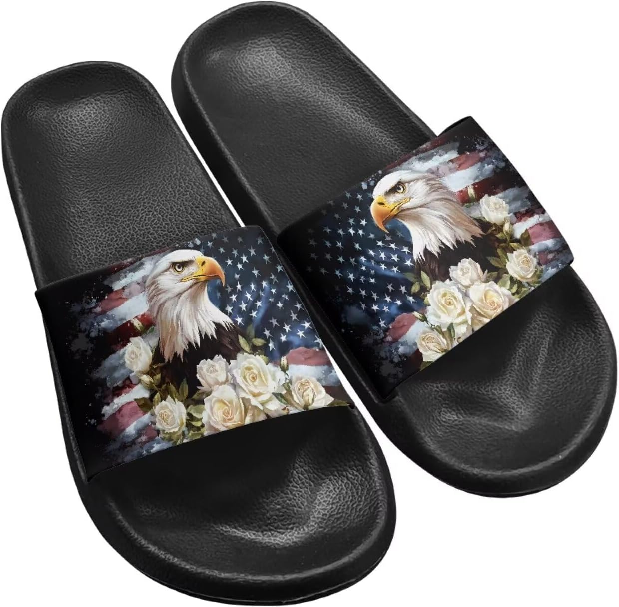 Узкие шлепанцы для мужчин, плоские сандалии для душа с открытым носком, амортизирующие из ЭВА, летние тапочки-шлепанцы Twousenru, American Flag Eagle
Узкие шлепанцы для мужчин, плоские сандалии для душа с открытым носком, амортизирующие из ЭВА, летние тапочки-шлепанцы Twousenru, American Flag Eagle