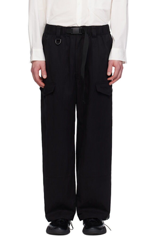 Черные брюки-карго из твила Y-3
Черные брюки-карго из твила Y-3