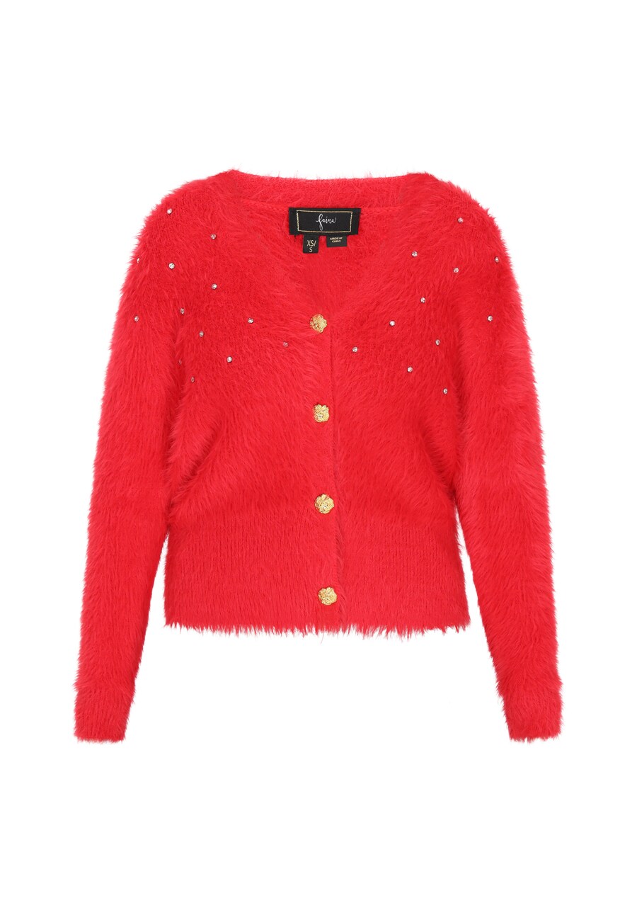 Вязаный кардиган faina, красный
Вязаный кардиган faina, красный