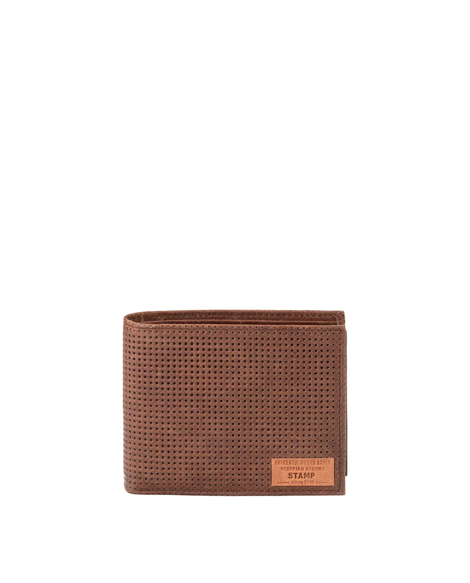 Мужской горизонтальный кошелек из кожи в горошек Stamp, темно-коричневый
Мужской горизонтальный кошелек из кожи в горошек Stamp, темно-коричневый