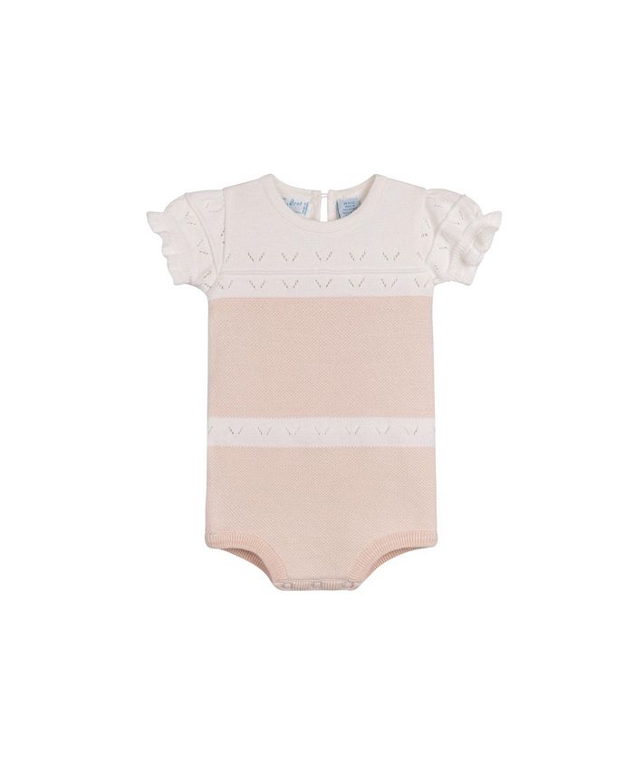 Детский контрастный комбинезон с ажурной вязкой Pointelle для девочек Feltman Brothers, розовый
Детский контрастный комбинезон с ажурной вязкой Pointelle для девочек Feltman Brothers, розовый