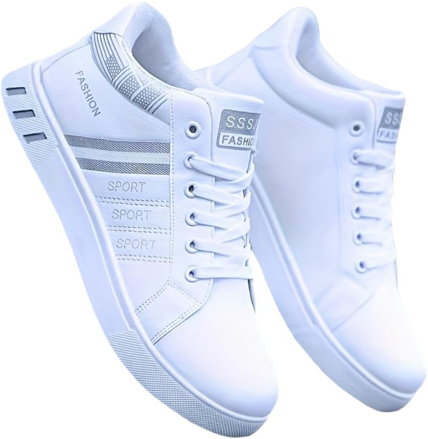 Мужские удобные кроссовки на шнуровке для скейтборда, износостойкие противоскользящие спортивные обувь для дома и улицы Hhhchpm, белый/серый
Мужские удобные кроссовки на шнуровке для скейтборда, износостойкие противоскользящие спортивные обувь для дома и улицы Hhhchpm, белый/серый