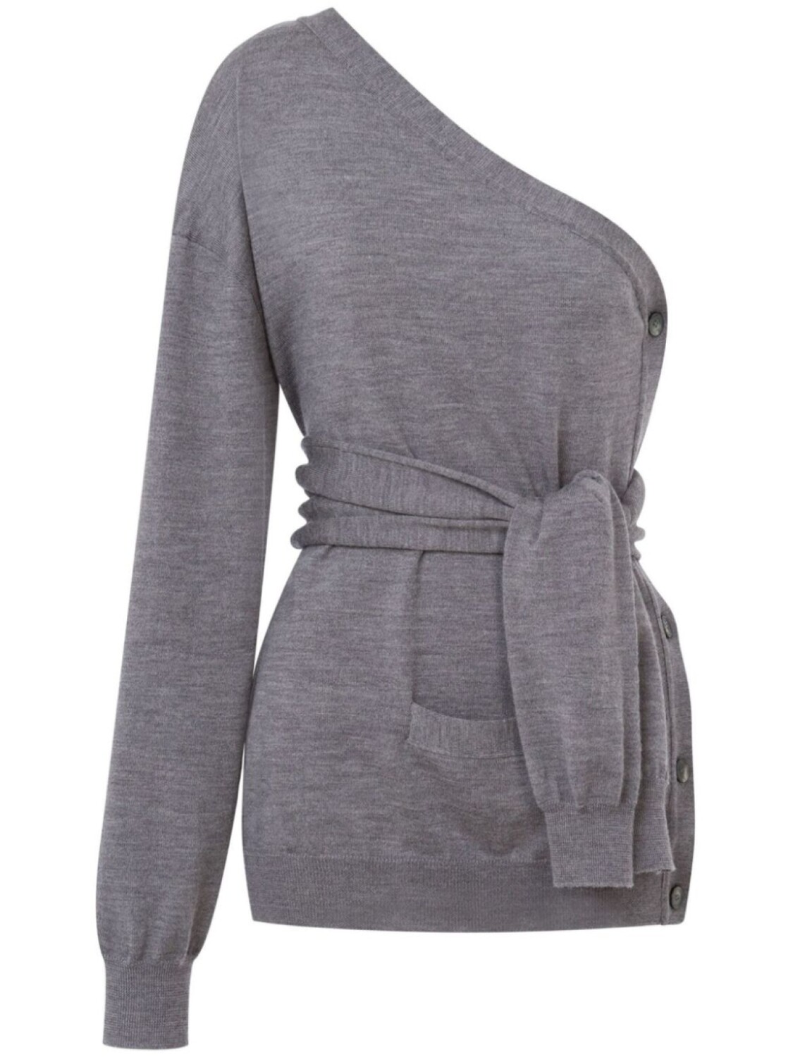 Свитер на одно плечо Moschino, серый
Свитер на одно плечо Moschino, серый