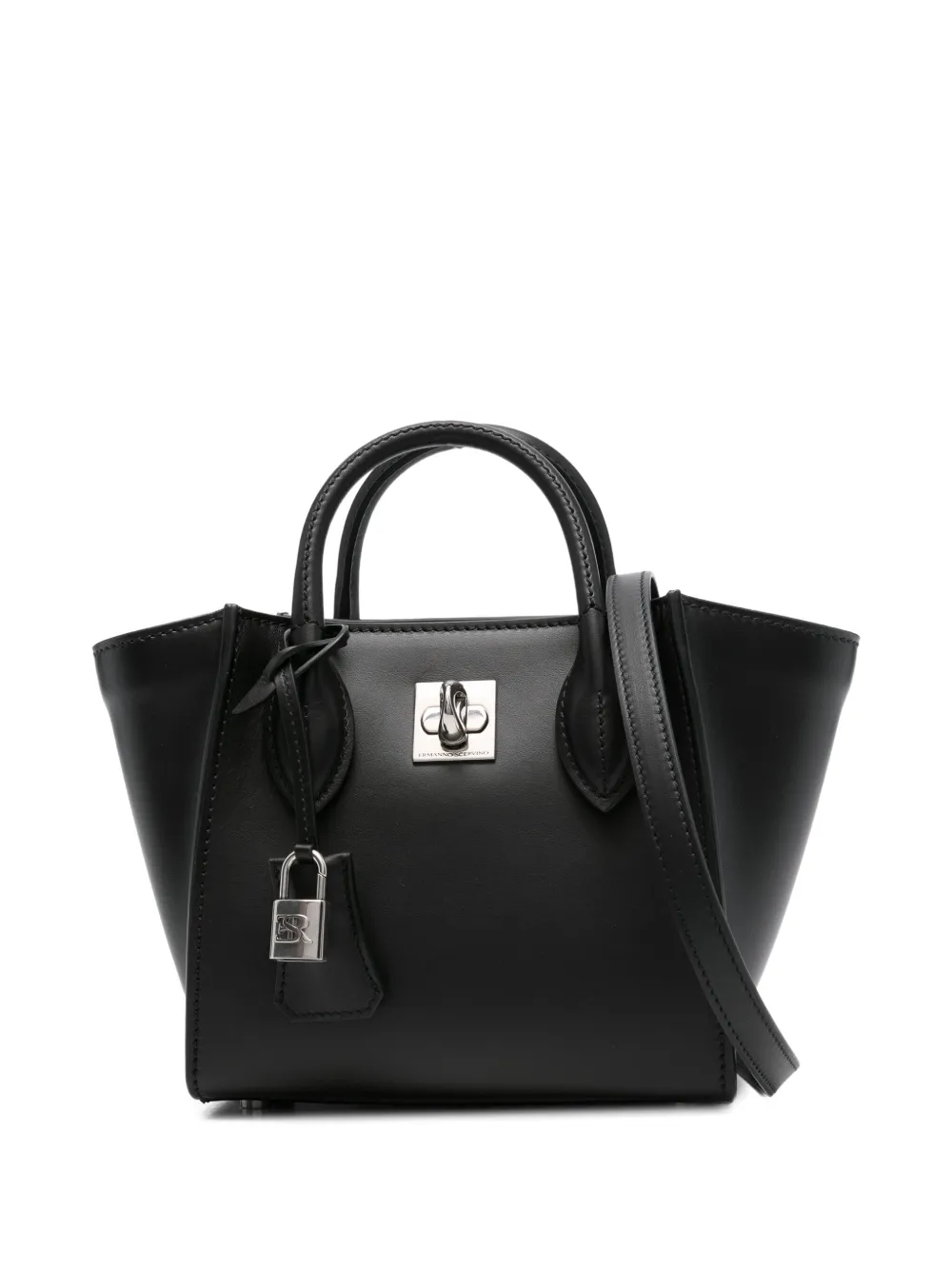 Сумка-тоут с подвеской Ermanno Scervino, черный
Сумка-тоут с подвеской Ermanno Scervino, черный
