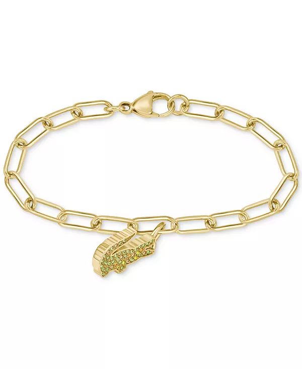 Браслет-Цепочка с разноцветными кристаллами в виде крокодила Lacoste, gold
Браслет-Цепочка с разноцветными кристаллами в виде крокодила Lacoste, gold