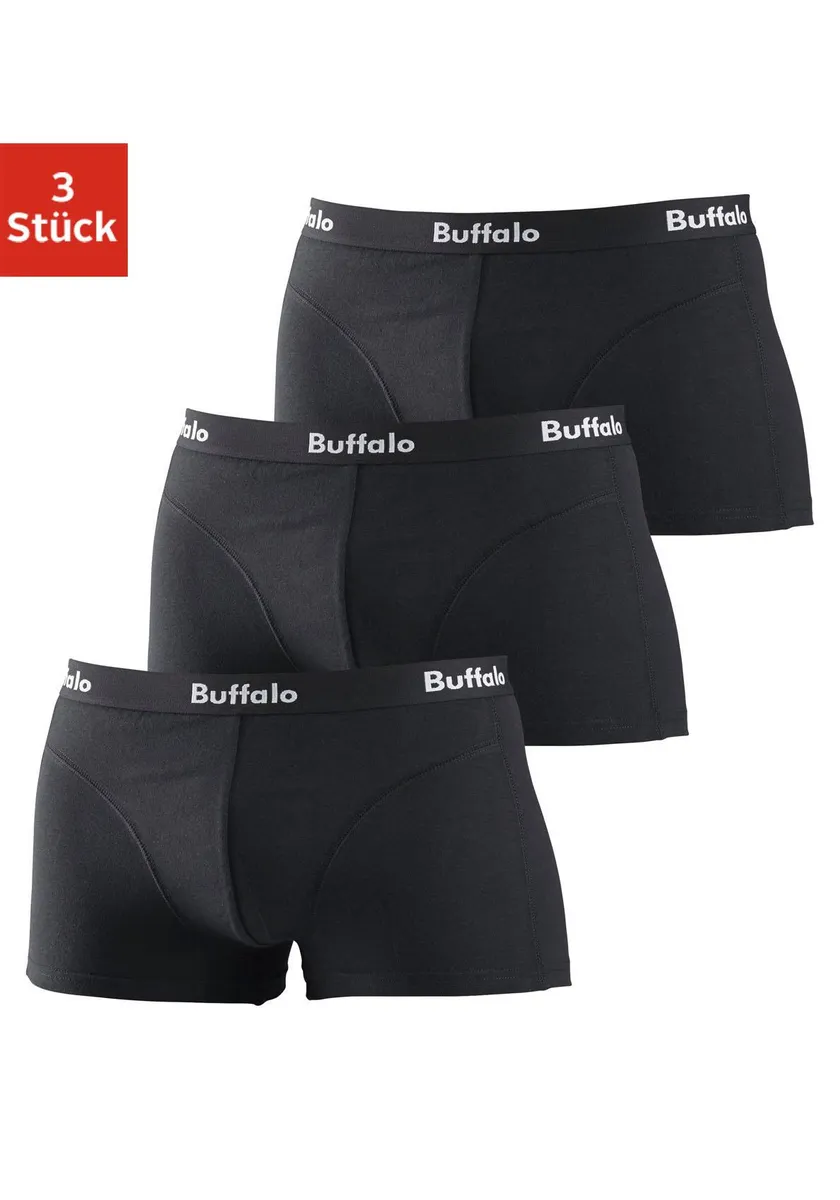 Боксеры Buffalo (3 шт. в упаковке), хипстерского кроя, с оверлочными швами спереди, черный
Боксеры Buffalo (3 шт. в упаковке), хипстерского кроя, с оверлочными швами спереди, черный