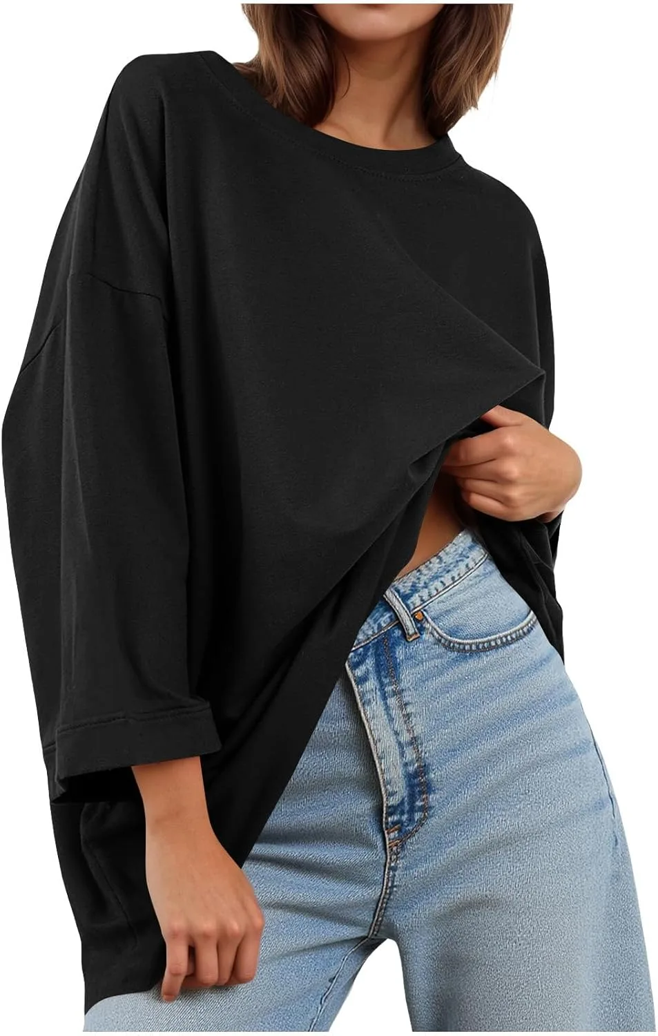 bmkBWO Oversized свитшот для женщин с флисовой подкладкой
bmkBWO Oversized свитшот для женщин с флисовой подкладкой