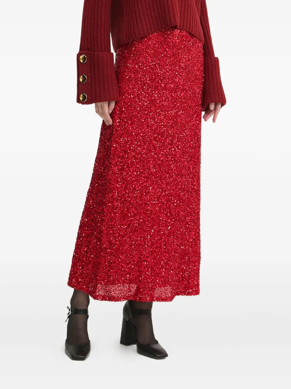 Юбка миди с пайетками NEVER FULLY DRESSED, красный
Юбка миди с пайетками NEVER FULLY DRESSED, красный