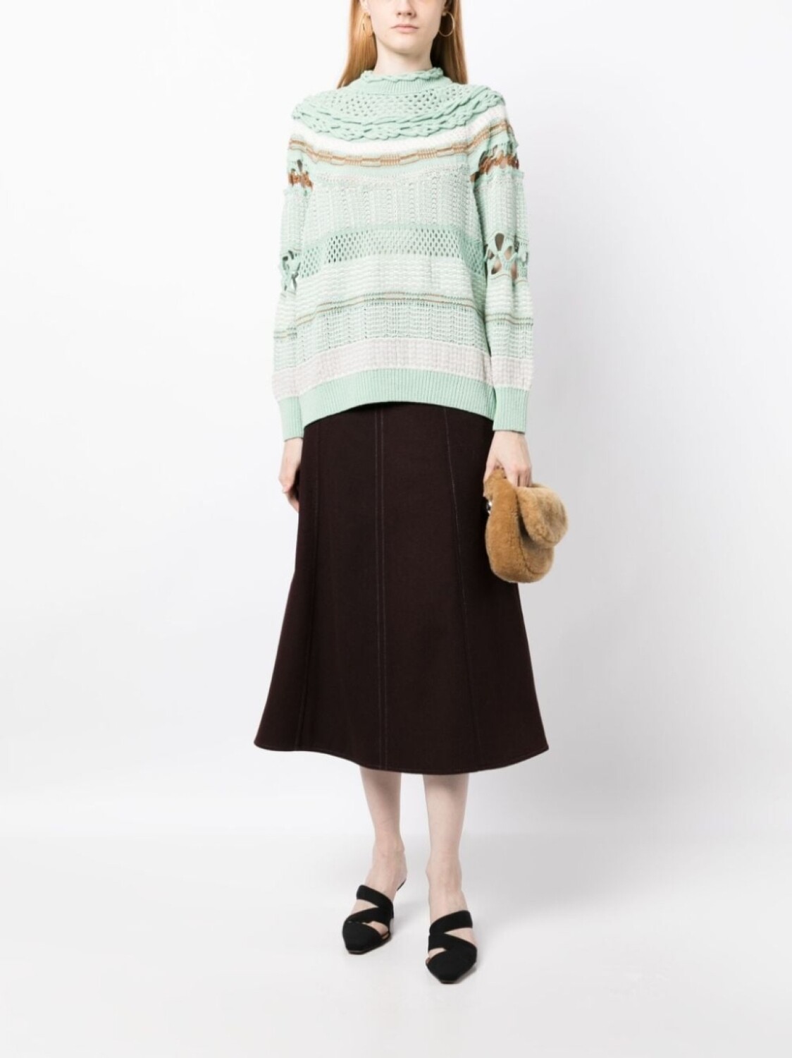 Mame Kurogouchi толстовка рыхлой вязки, зеленый
Mame Kurogouchi толстовка рыхлой вязки, зеленый