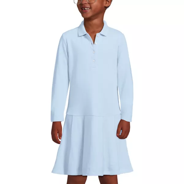Платье-поло с длинными рукавами и складками для девочек 4-16 лет Lands' End, синий
Платье-поло с длинными рукавами и складками для девочек 4-16 лет Lands' End, синий