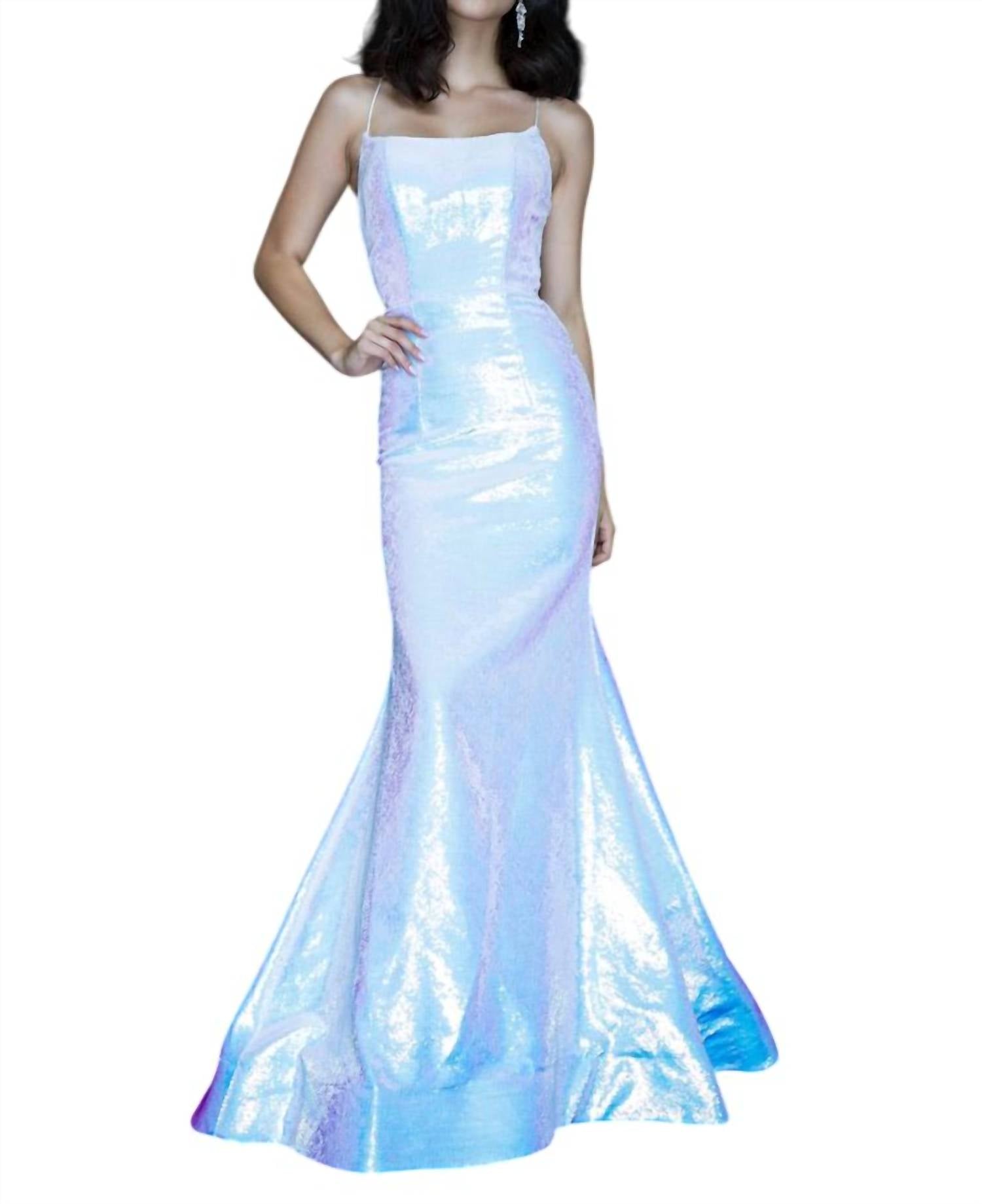 Переливающееся кружевное платье-русалка с шнуровкой на спине в светлых оттенках Vienna Prom, мультиколор
Переливающееся кружевное платье-русалка с шнуровкой на спине в светлых оттенках Vienna Prom, мультиколор