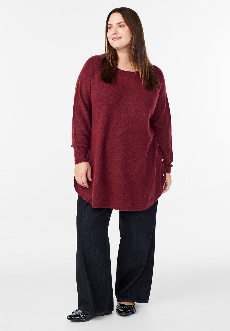 Джемпер Zizzi Jumper, Cabernet Melange/Mottled Bordeaux
Джемпер Zizzi Jumper, Cabernet Melange/Mottled Bordeaux