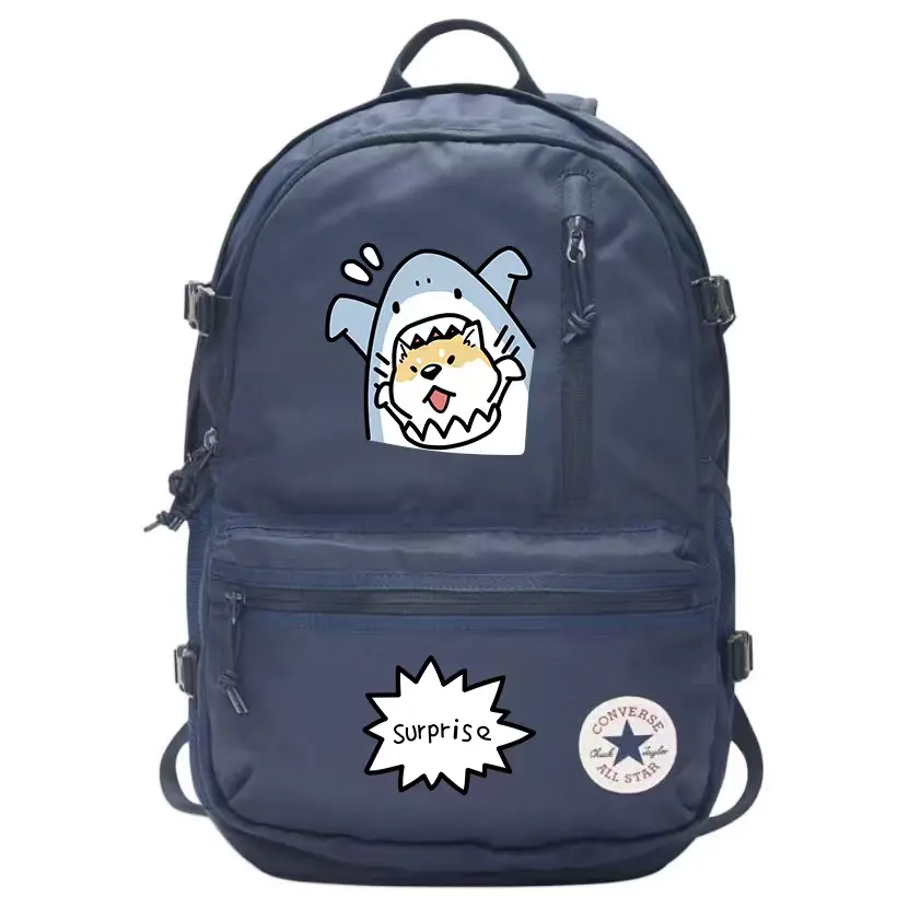 Converse Полиэстеровый рюкзак унисекс темно-синий, Shark Cartoon
Converse Полиэстеровый рюкзак унисекс темно-синий, Shark Cartoon