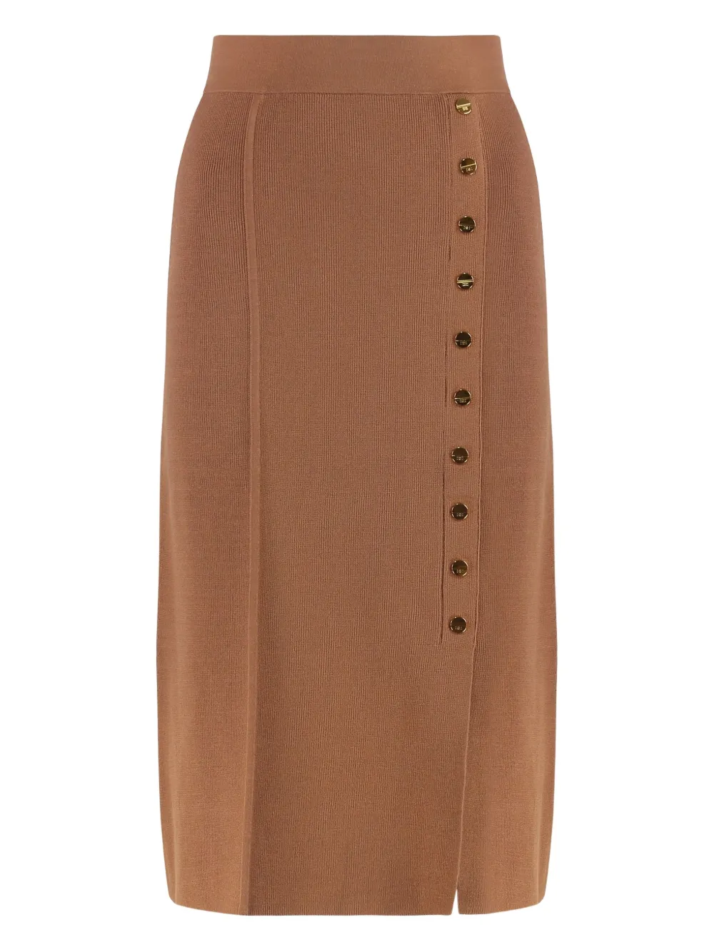 Юбка из мелкой рубчик Elisabetta Franchi, коричневый
Юбка из мелкой рубчик Elisabetta Franchi, коричневый