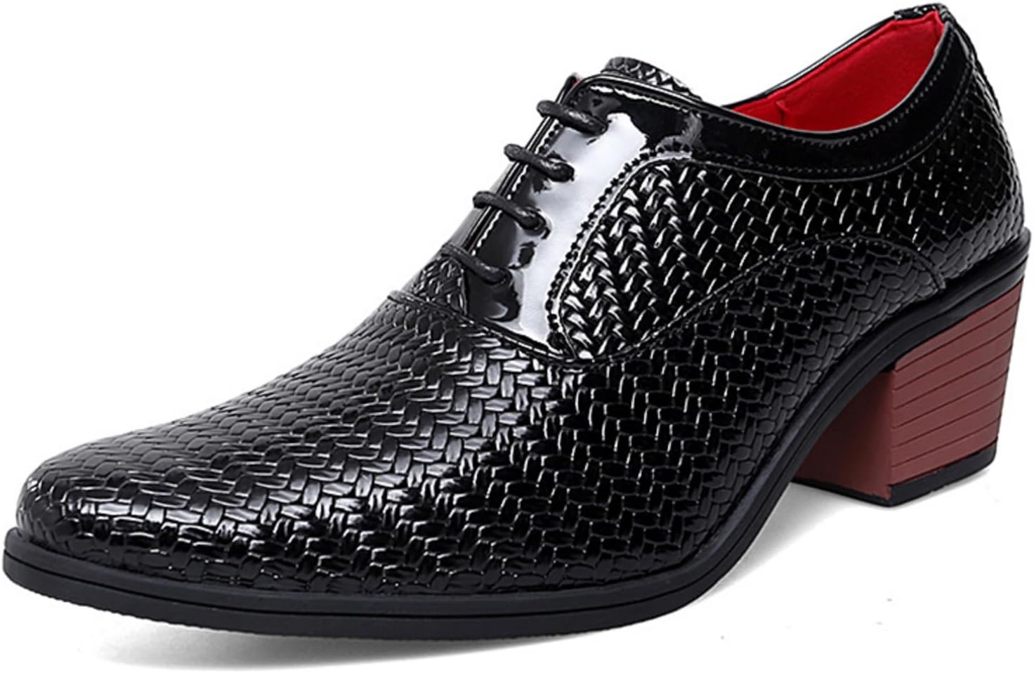 Мужские текстурированные оксфорды с шнуровкой, нескользящей подошвой, заостренным носком и массивным каблуком для деловых, свадебных и официальных мероприятий Kelibasi, черный
Мужские текстурированные оксфорды с шнуровкой, нескользящей подошвой, заостренным носком и массивным каблуком для деловых, свадебных и официальных мероприятий Kelibasi, черный