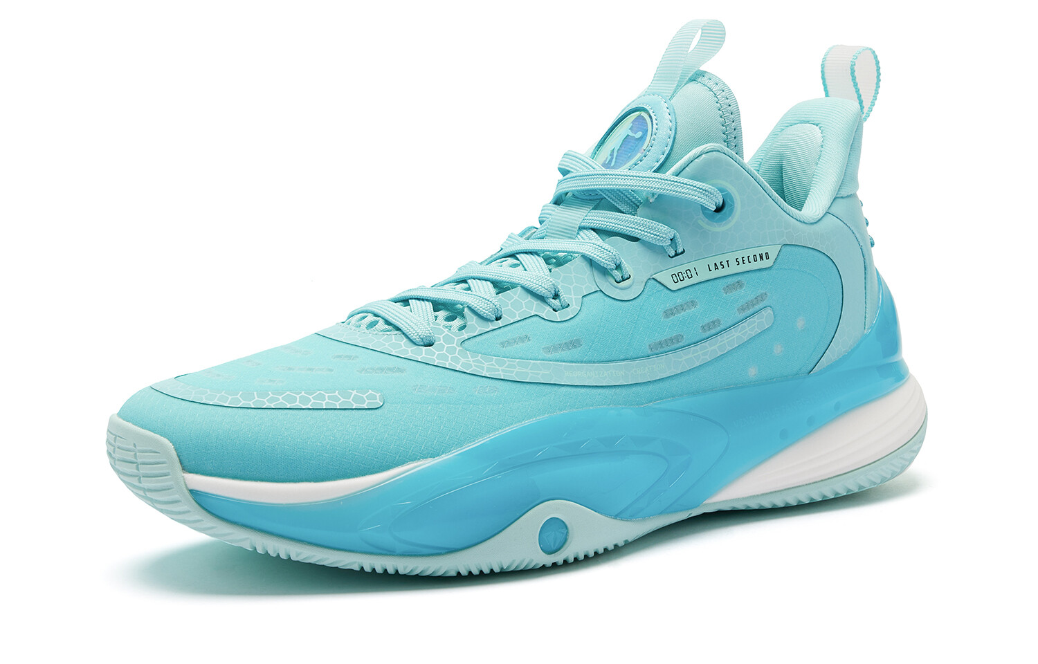 Баскетбольные кроссовки Killing Move 3.0 для мужчин, средний верх, озеро синее и синее Qiaodan