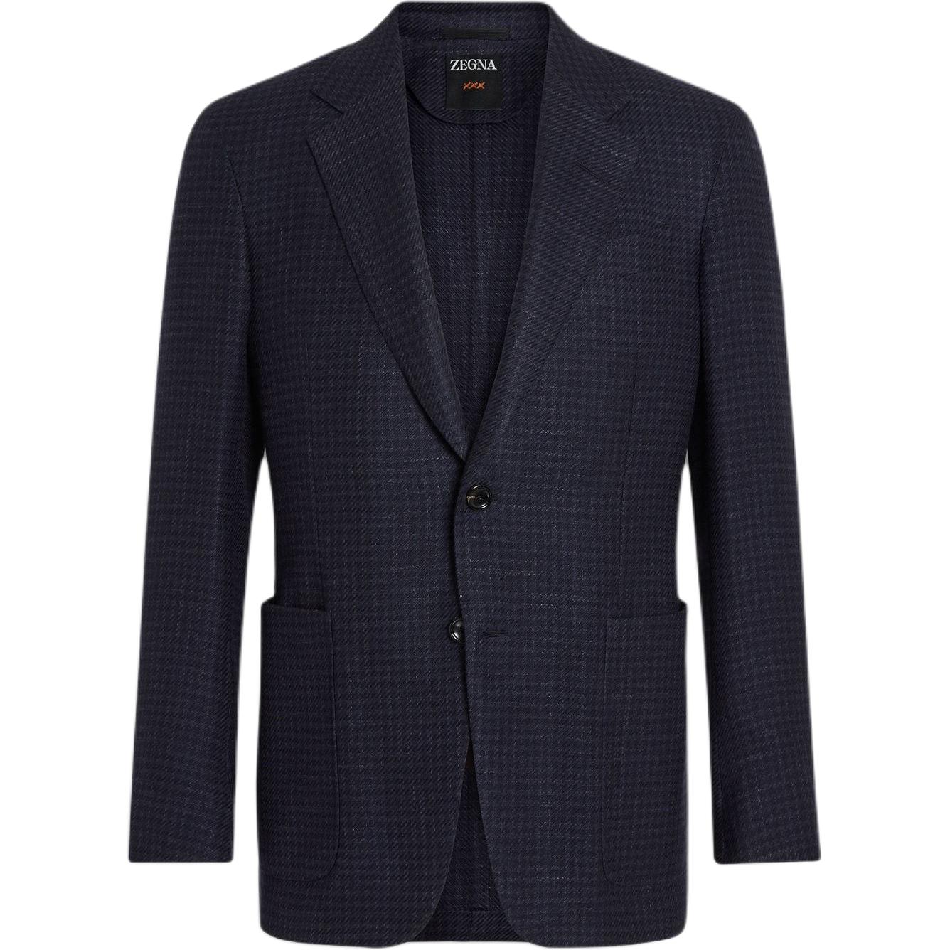 Ermenegildo Zegna Джерси клетчатый пиджак, Marine Blue
Ermenegildo Zegna Джерси клетчатый пиджак, Marine Blue