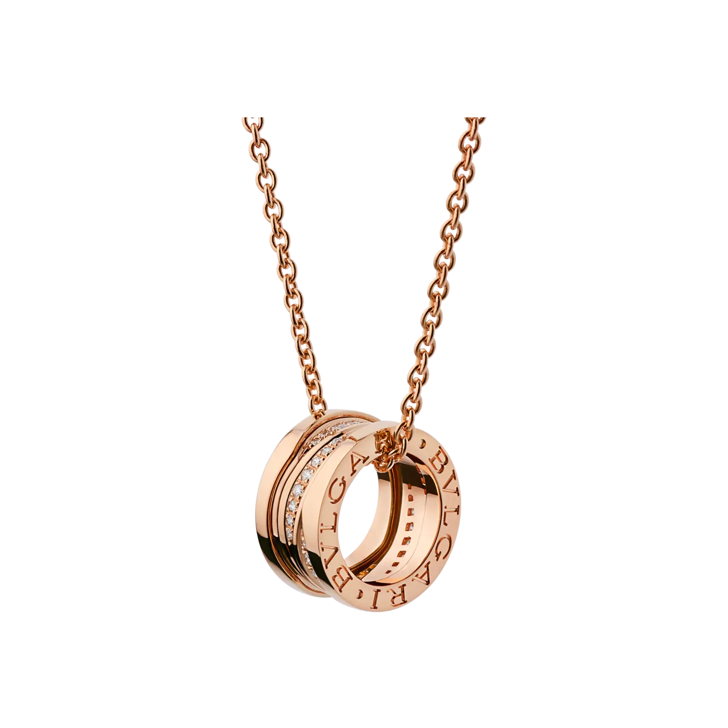 Колье b.zero1 design legend с подвеской из розового золота 18 карат с паве из бриллиантов вдоль спирали и цепочкой из розового золота 18 карат. BULGARI
Колье b.zero1 design legend с подвеской из розового золота 18 карат с паве из бриллиантов вдоль спирали и цепочкой из розового золота 18 карат. BULGARI