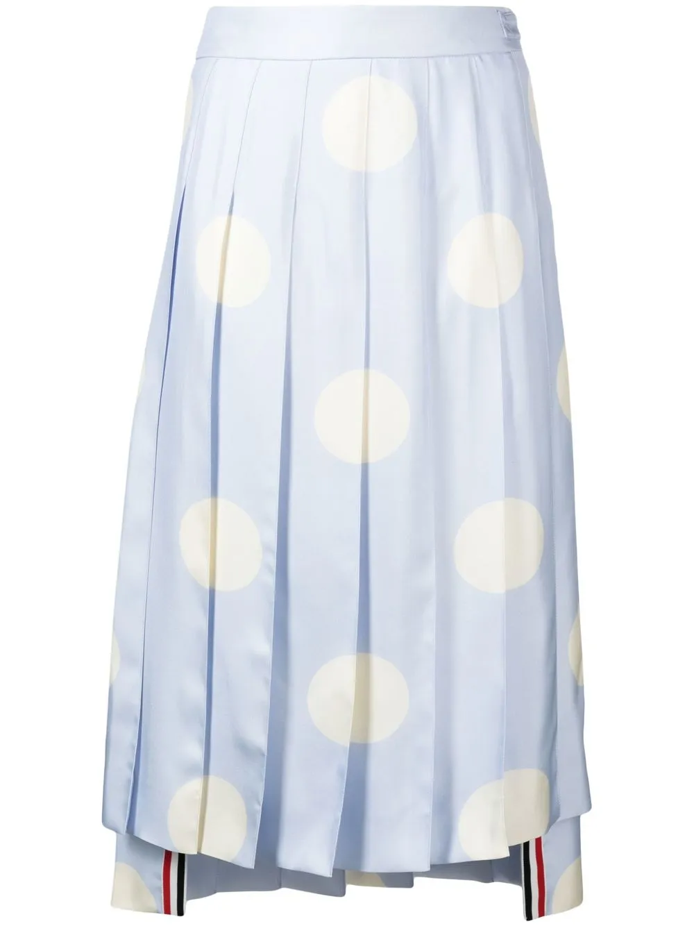 Шелковая юбка с узором в горох и складками THOM BROWNE, синий
Шелковая юбка с узором в горох и складками THOM BROWNE, синий