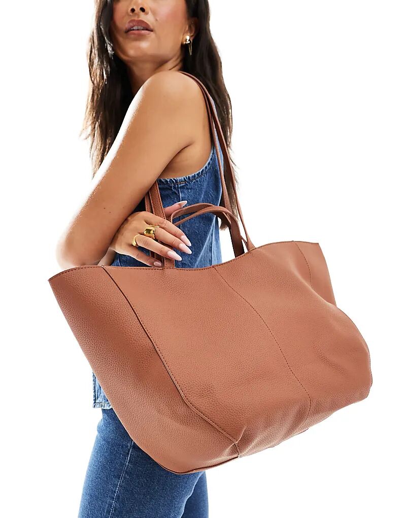 Glamorous структурированная сумка-тоут в коричневом цвете
Glamorous структурированная сумка-тоут в коричневом цвете