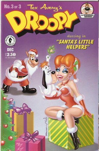 Tex Avery's Droopy #3 (Starring in "Santa's Little Helpers") Plus Screwball squirrel: Giga-Bitten (Dark Horse Comics)
Tex Avery's Droopy #3 (Starring in "Santa's Little Helpers") Plus Screwball squirrel: Giga-Bitten (Dark Horse Comics)