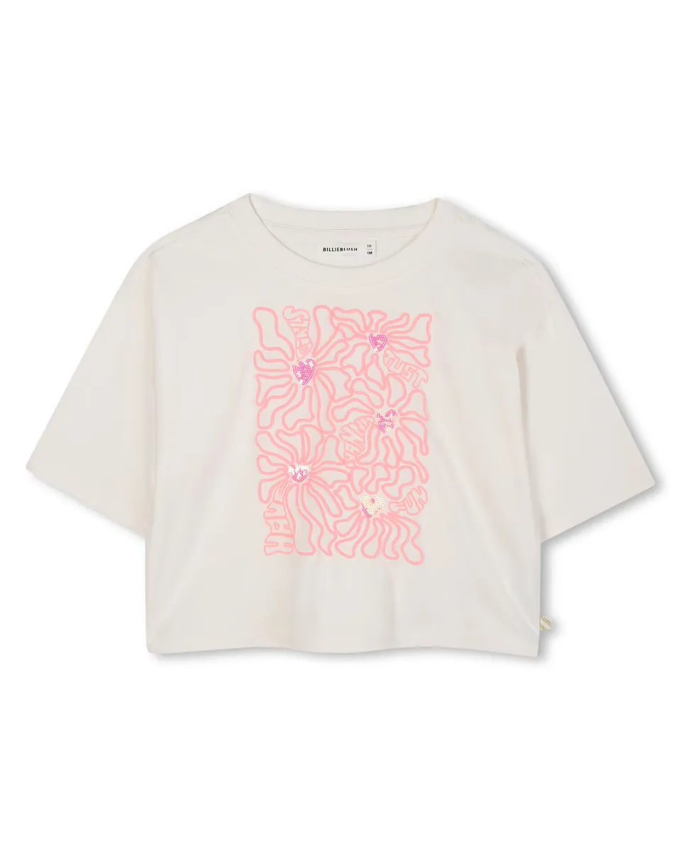 Детская футболка 100% хлопок с коротким рукавом Billieblush, цвет Crudo
Детская футболка 100% хлопок с коротким рукавом Billieblush, цвет Crudo