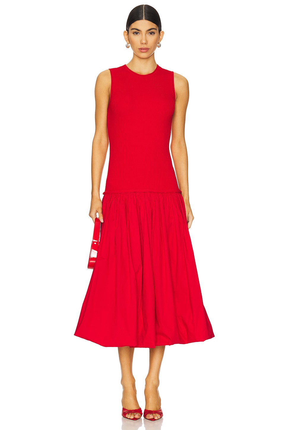 Платье Yanez из комбинированного поплина Simonmiller, cherry red
Платье Yanez из комбинированного поплина Simonmiller, cherry red