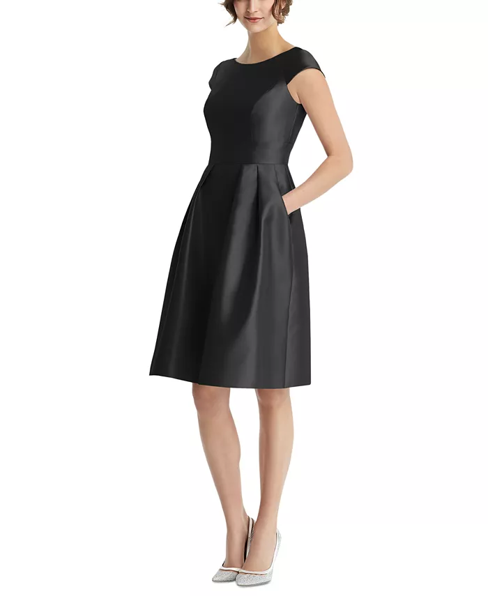 Платье-трапеция с лодочкой Alfred Sung, черный
Платье-трапеция с лодочкой Alfred Sung, черный