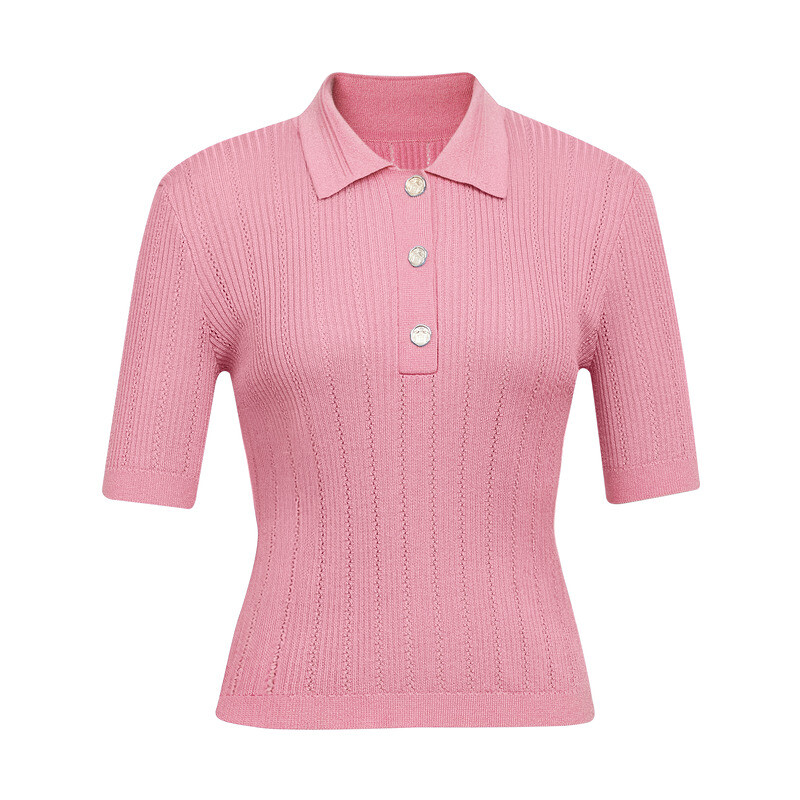 Однотонный свитер Deep Breath с воротником и короткими рукавами, тыква
Однотонный свитер Deep Breath с воротником и короткими рукавами, тыква