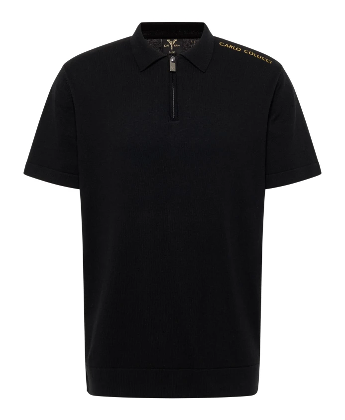 Рубашка-Поло в городском стиле с золотыми акцентами Carlo Colucci, черный
Рубашка-Поло в городском стиле с золотыми акцентами Carlo Colucci, черный