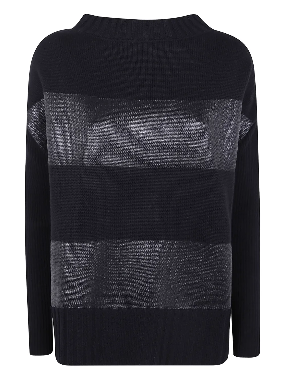Шерстяной свитер в полоску с металлическим эффектом PierAntonioGaspari, черный
Шерстяной свитер в полоску с металлическим эффектом PierAntonioGaspari, черный