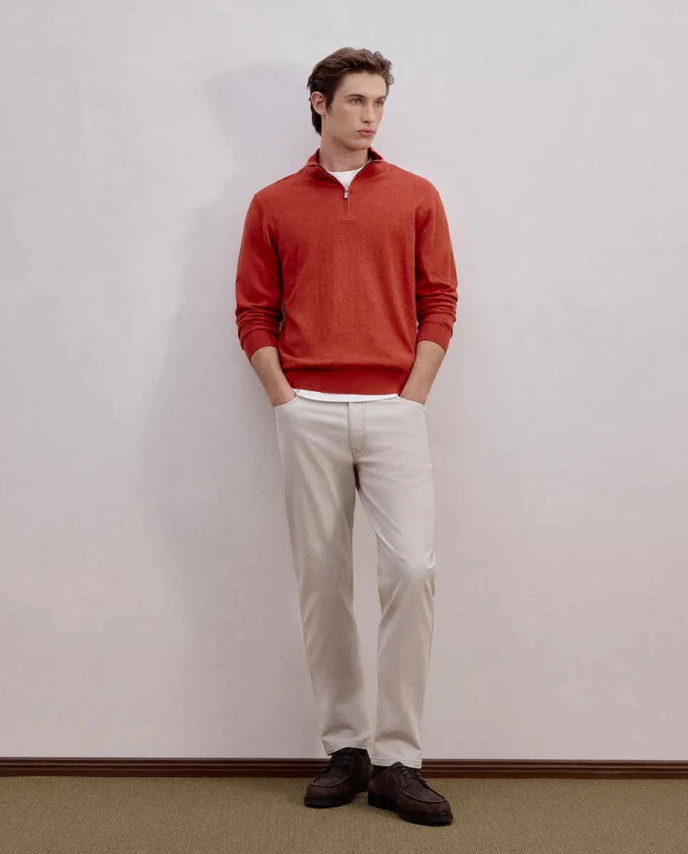 Мужские брюки с пятью карманами, спортивного стиля, обычного кроя, из хлопка с эластаном Dustin, бежевый
Мужские брюки с пятью карманами, спортивного стиля, обычного кроя, из хлопка с эластаном Dustin, бежевый