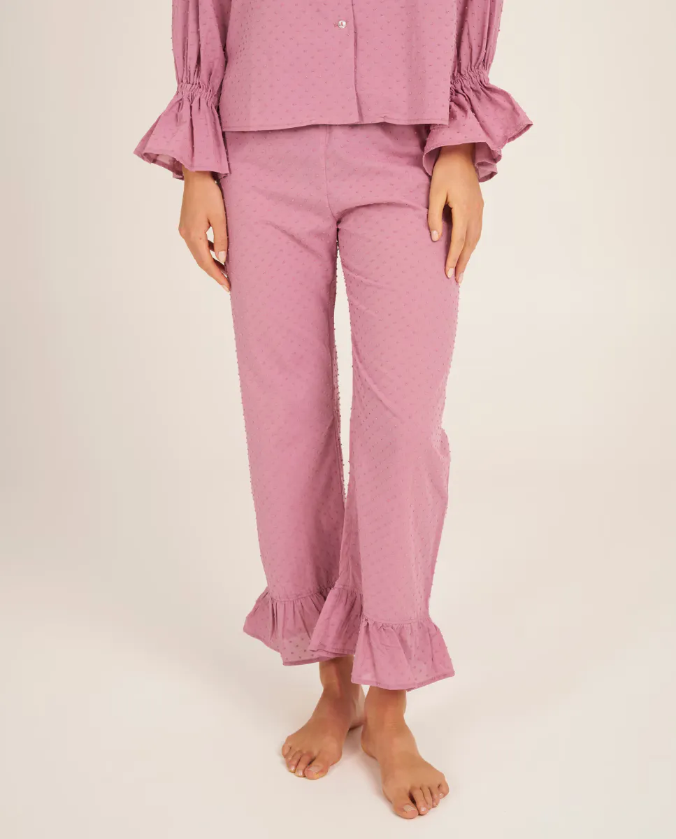 Женские пижамные брюки с рюшами по низу Bohodot, цвет Rosa
Женские пижамные брюки с рюшами по низу Bohodot, цвет Rosa