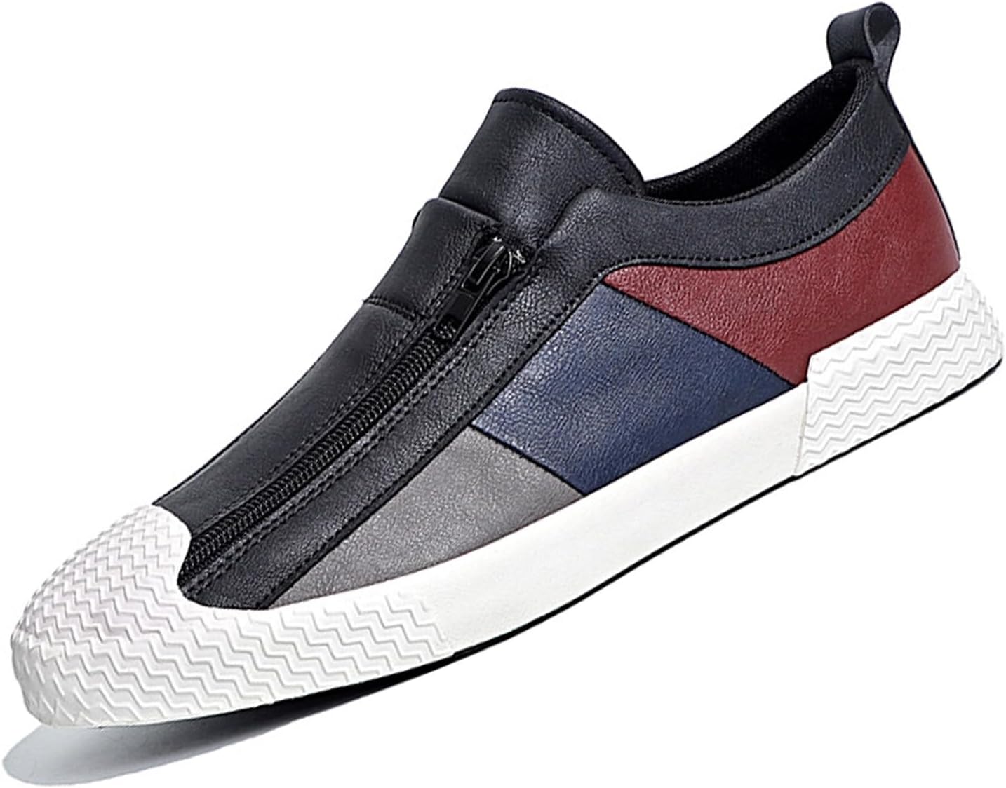 Мужские кожаные слипоны с контрастной отделкой, удобные, с антискользящей подошвой, с двойной молнией, низкие, для повседневной носки, путешествий и дел Eggdk, белый
Мужские кожаные слипоны с контрастной отделкой, удобные, с антискользящей подошвой, с двойной молнией, низкие, для повседневной носки, путешествий и дел Eggdk, белый