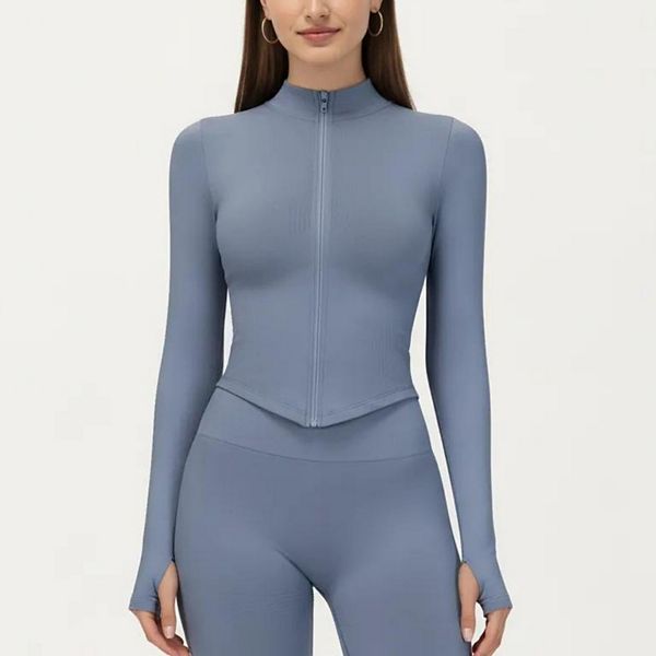 Женский облегающий топ с длинным рукавом, молнией спереди, высоким воротом и манжетами с отверстием для большого пальца Anna-Kaci, Blue
Женский облегающий топ с длинным рукавом, молнией спереди, высоким воротом и манжетами с отверстием для большого пальца Anna-Kaci, Blue