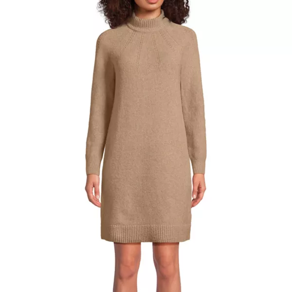 Женское платье-свитер с длинными рукавами и воротником-стойкой из букле Lands' End, цвет vicuna heather
Женское платье-свитер с длинными рукавами и воротником-стойкой из букле Lands' End, цвет vicuna heather
