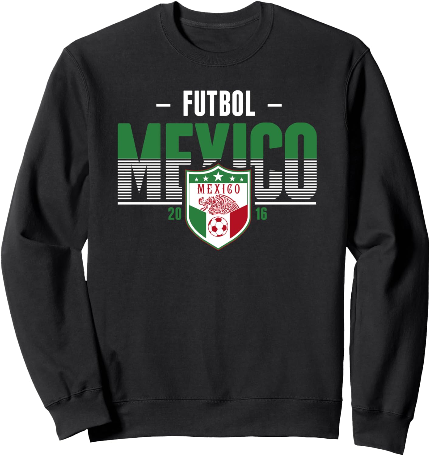 Футбольная толстовка Mexico Striped Text 2016 Trendy Apparel, черный
Футбольная толстовка Mexico Striped Text 2016 Trendy Apparel, черный