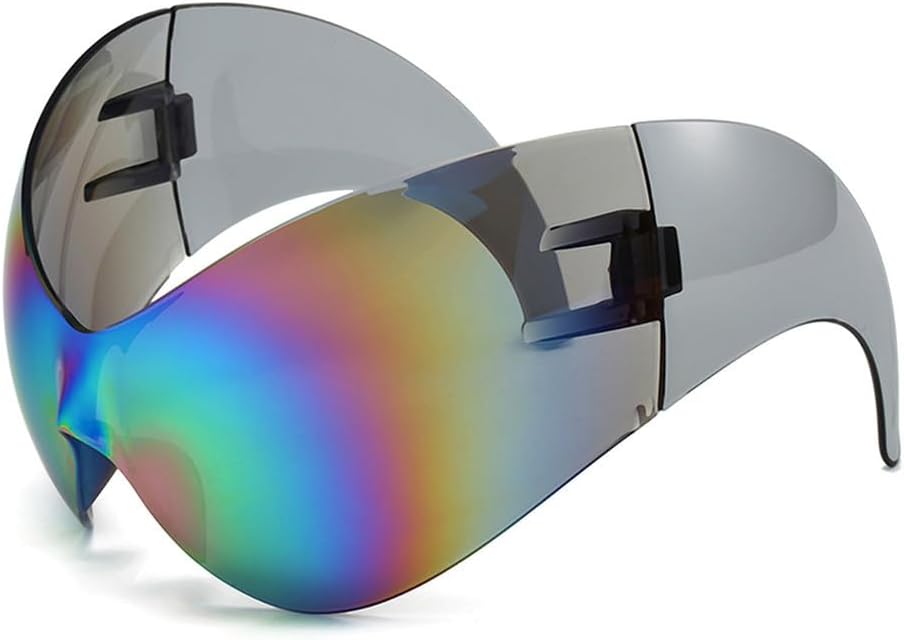 Большие спортивные солнцезащитные очки в стиле панк для женщин и мужчин, в стиле стимпанк, цельные солнцезащитные очки без оправы, «кошачий глаз», защита от ультрафиолета UV400 WNCKSQ, C3 Color Film
Большие спортивные солнцезащитные очки в стиле панк для женщин и мужчин, в стиле стимпанк, цельные солнцезащитные очки без оправы, «кошачий глаз», защита от ультрафиолета UV400 WNCKSQ, C3 Color Film