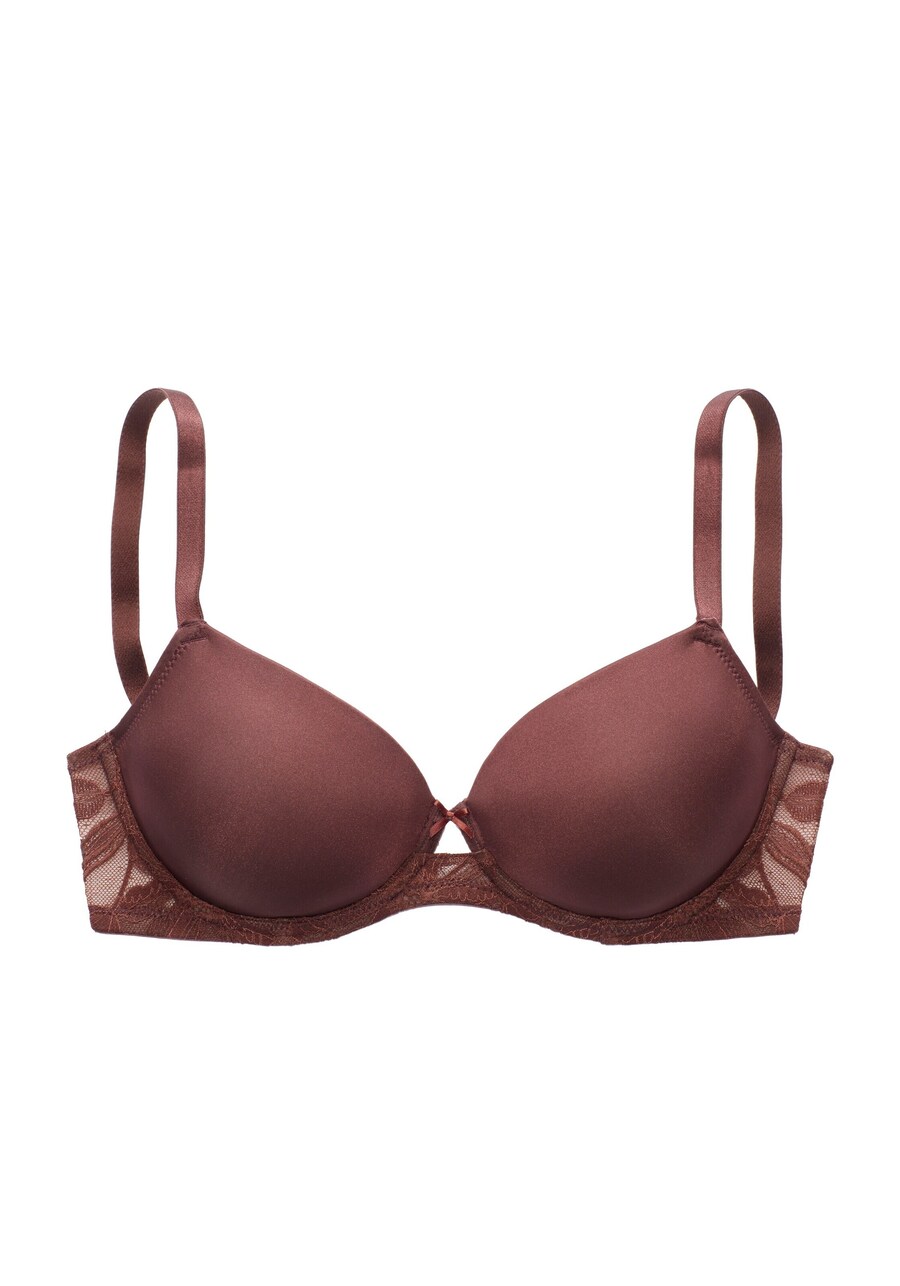 Бюстгальтер пуш-ап LASCANA, коричневый
Бюстгальтер пуш-ап LASCANA, коричневый
