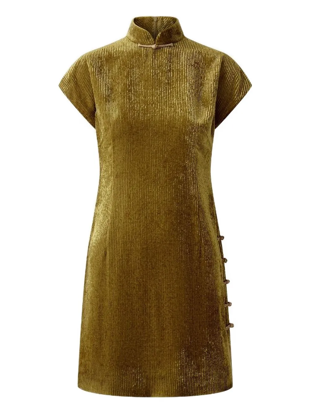 Бархатное вечернее платье ципао с воротником-стойкой Shanghai Tang, золотой
Бархатное вечернее платье ципао с воротником-стойкой Shanghai Tang, золотой