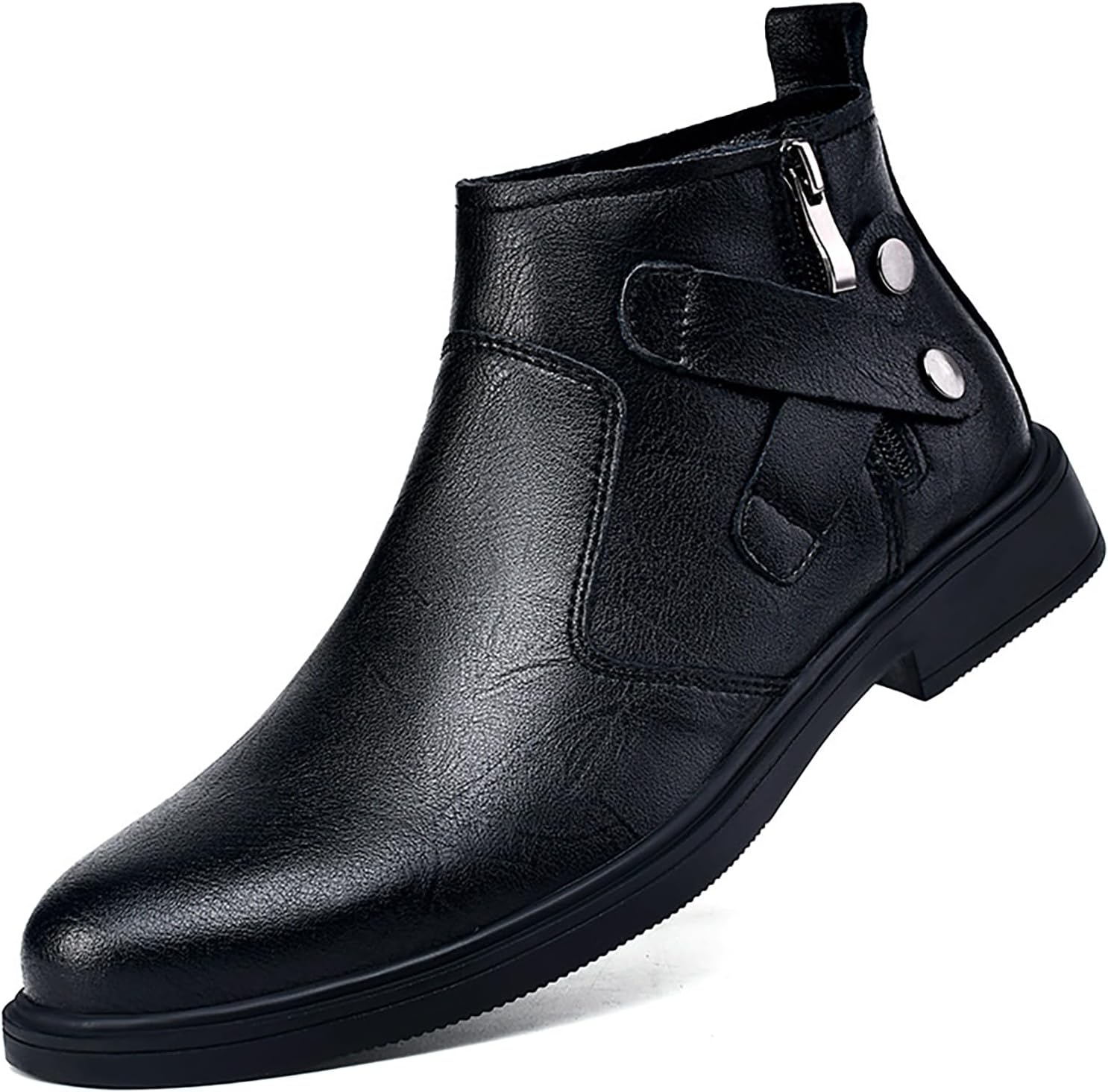Мужские ботинки-челси из натуральной кожи с ремешком и пряжкой, осенне-зимняя мода, боковая молния, удобная подкладка из меха, деловые оксфорды, повседневные ботинки-чакка Siyake, черный
Мужские ботинки-челси из натуральной кожи с ремешком и пряжкой, осенне-зимняя мода, боковая молния, удобная подкладка из меха, деловые оксфорды, повседневные ботинки-чакка Siyake, черный