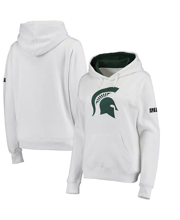 Белый женский пуловер с большим логотипом Michigan State Spartans Stadium Athletic
Белый женский пуловер с большим логотипом Michigan State Spartans Stadium Athletic