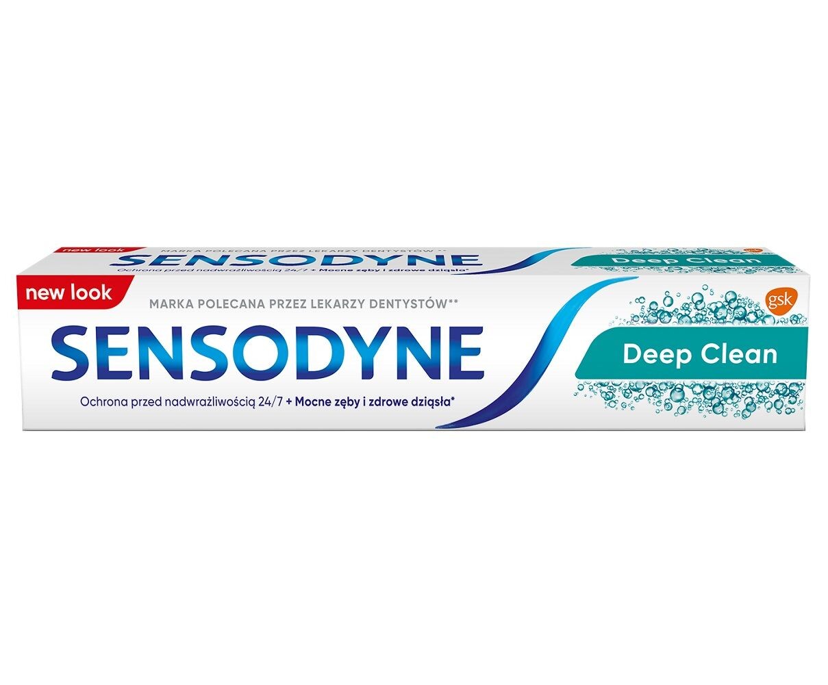 Sensodyne Deep Clean Зубная паста, 75 ml
Sensodyne Deep Clean Зубная паста, 75 ml