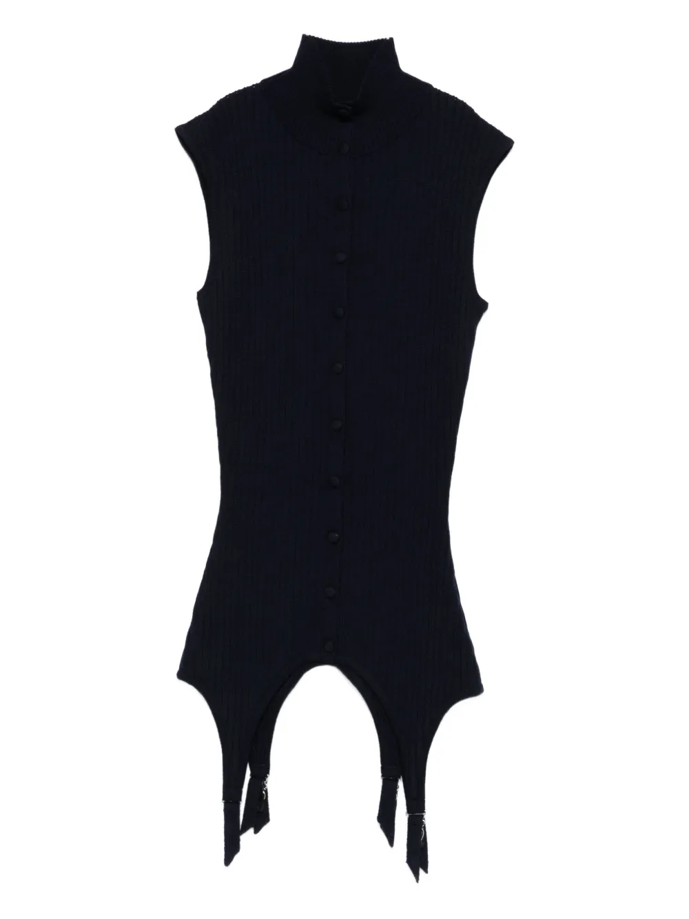 Топ без рукавов в рубчик Jean Paul Gaultier, синий
Топ без рукавов в рубчик Jean Paul Gaultier, синий