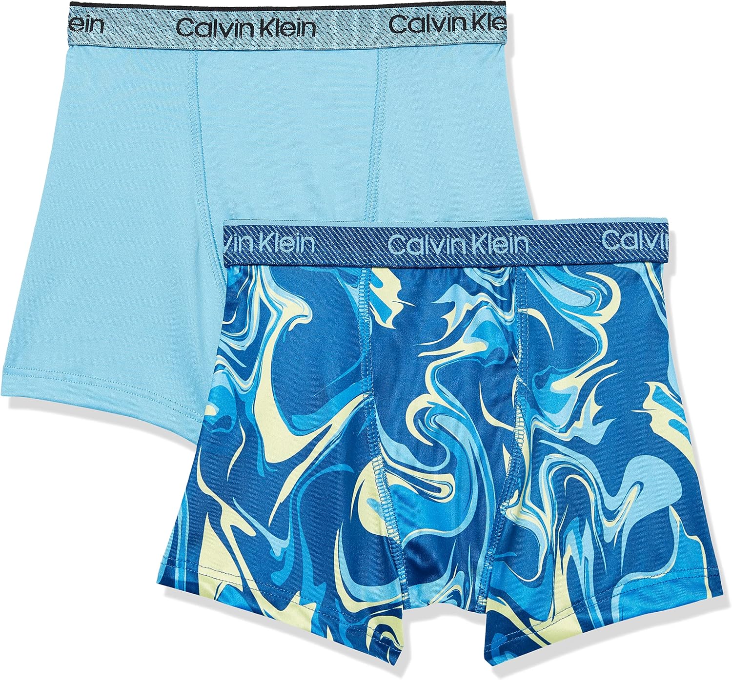 Комплект из 4 трусов-боксеров Calvin Klein для мальчиков, Ocean Blue Marble/Sky High
Комплект из 4 трусов-боксеров Calvin Klein для мальчиков, Ocean Blue Marble/Sky High